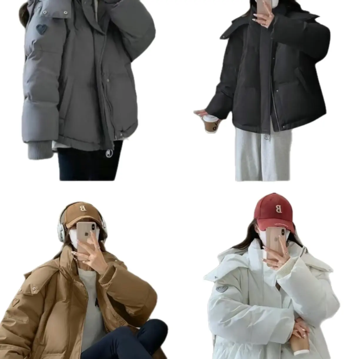 ÁO PHAO BÉO NẮP CÚC THÊU TYM UNISEX NAM NỮ Top