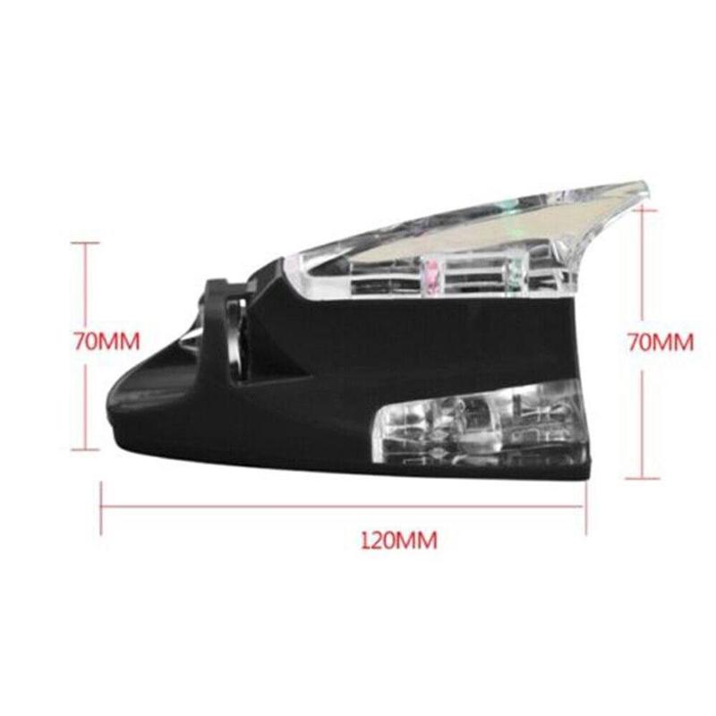 Car Wind Light Shark Fin Explosion Flashing Anti Rear Car Decorative Collision Exterior Light Z3B4 3