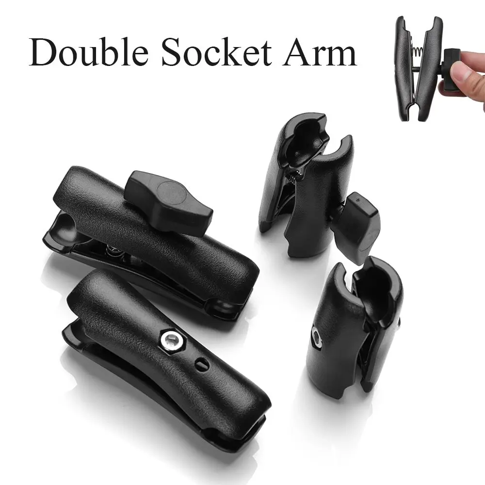 65mm or 95mm Detachable Action Camera Accessories Bicycle Motorcycle for Ram Mount Phone Holder Ball Bases Double Socket Arm