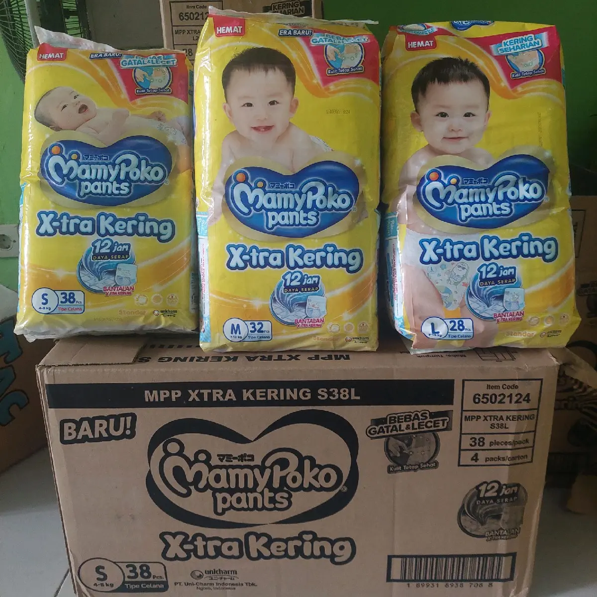 1 Karton Mamy Poko XTRA KERING S38, M32, L28, XL26
