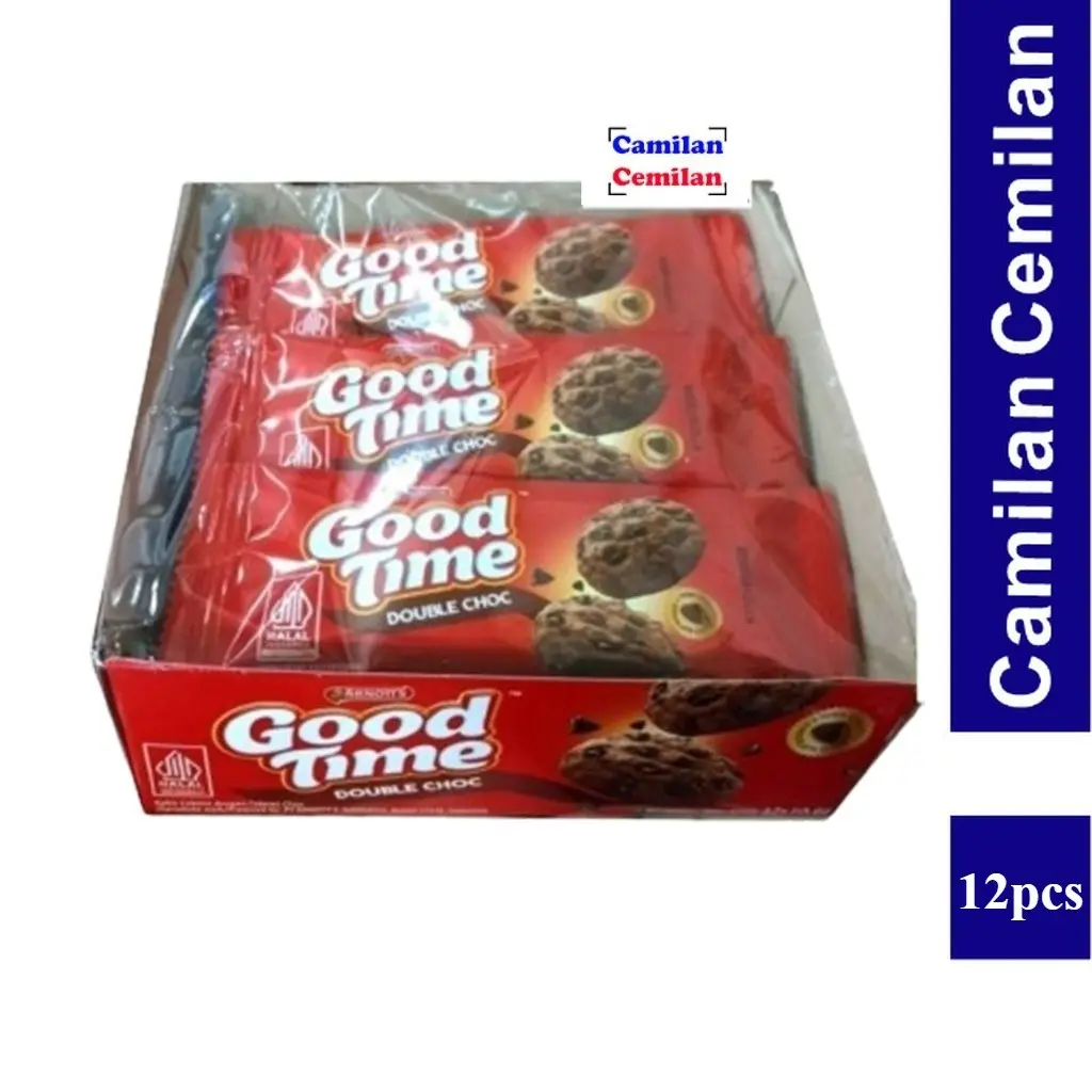 Good Time Biskuit Double Choco Chips Ecer 1000 isi 12 bks x 10.5 gr