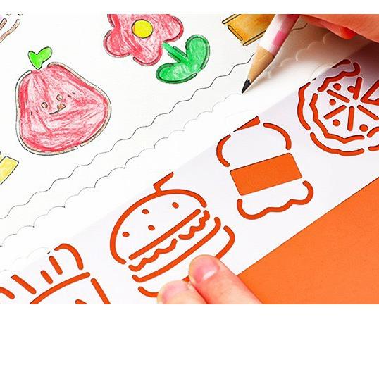 Set 4 thước khuôn tập vẽ hình siêu dễ thương 6