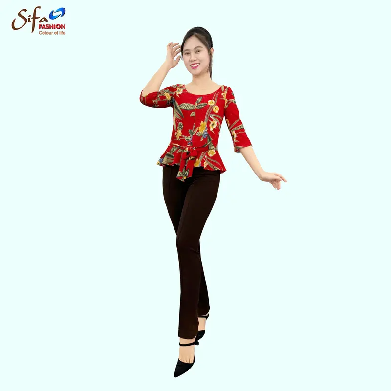 [Sifa Fashion] Áo kiểu nữ cổ thuyền HA21233 0