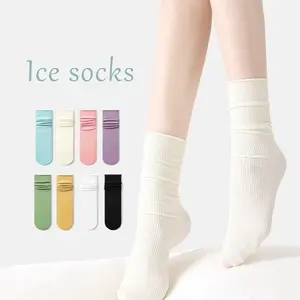 UVORY Kaus Kaki Ice Silk Anti UV & Anti Bakteri, Nyaman & Stylish untuk Wanita Dewasa, Bahan Tipis & Breathable, Ideal untuk Aktivitas Harian dan Olahraga Ringan, Stocking Ankle Pendek
