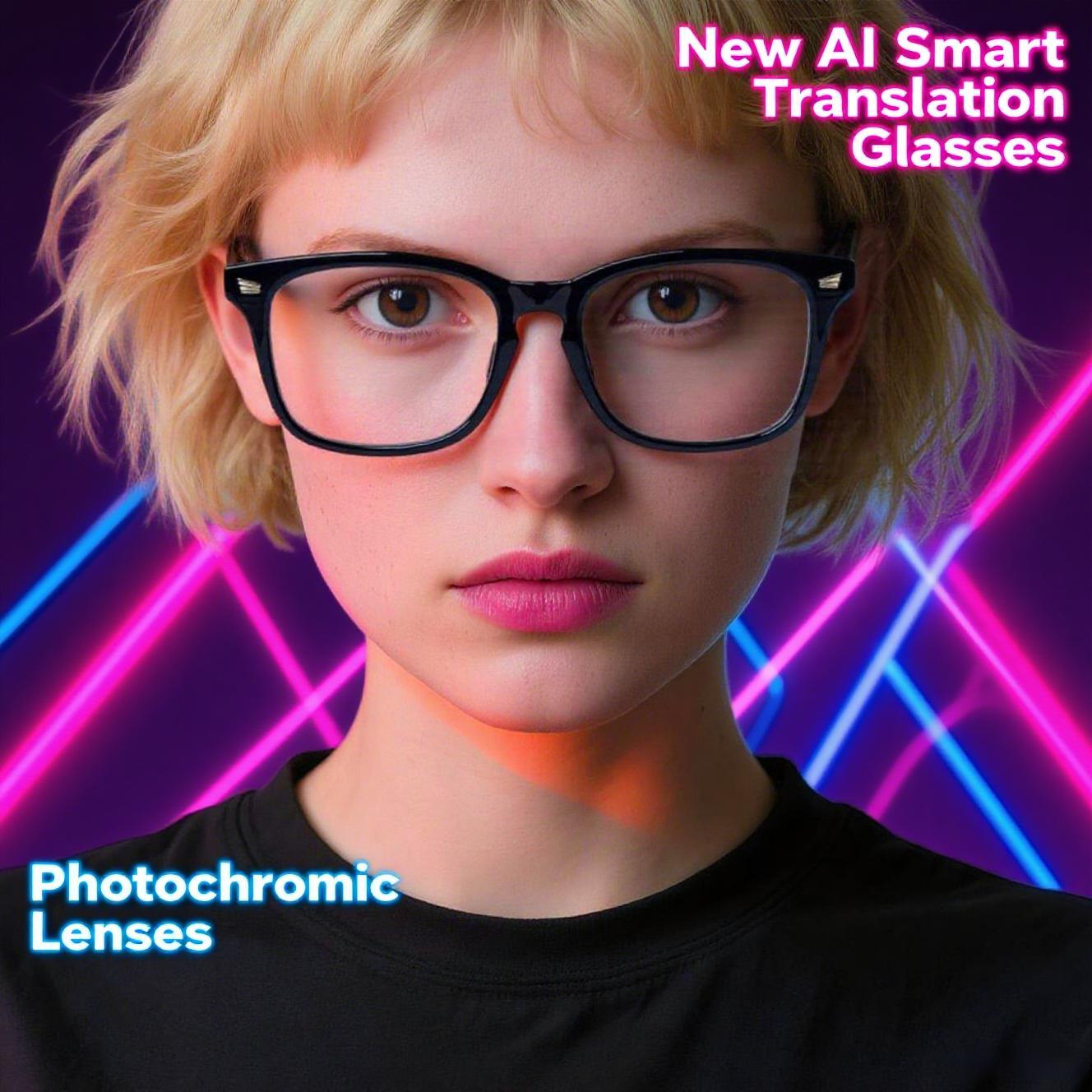 Smart glasses, app translation, color-changing lenses, high-definition voice calls, Hi-Fi music quality, open-ear audio glasses. - Image 3