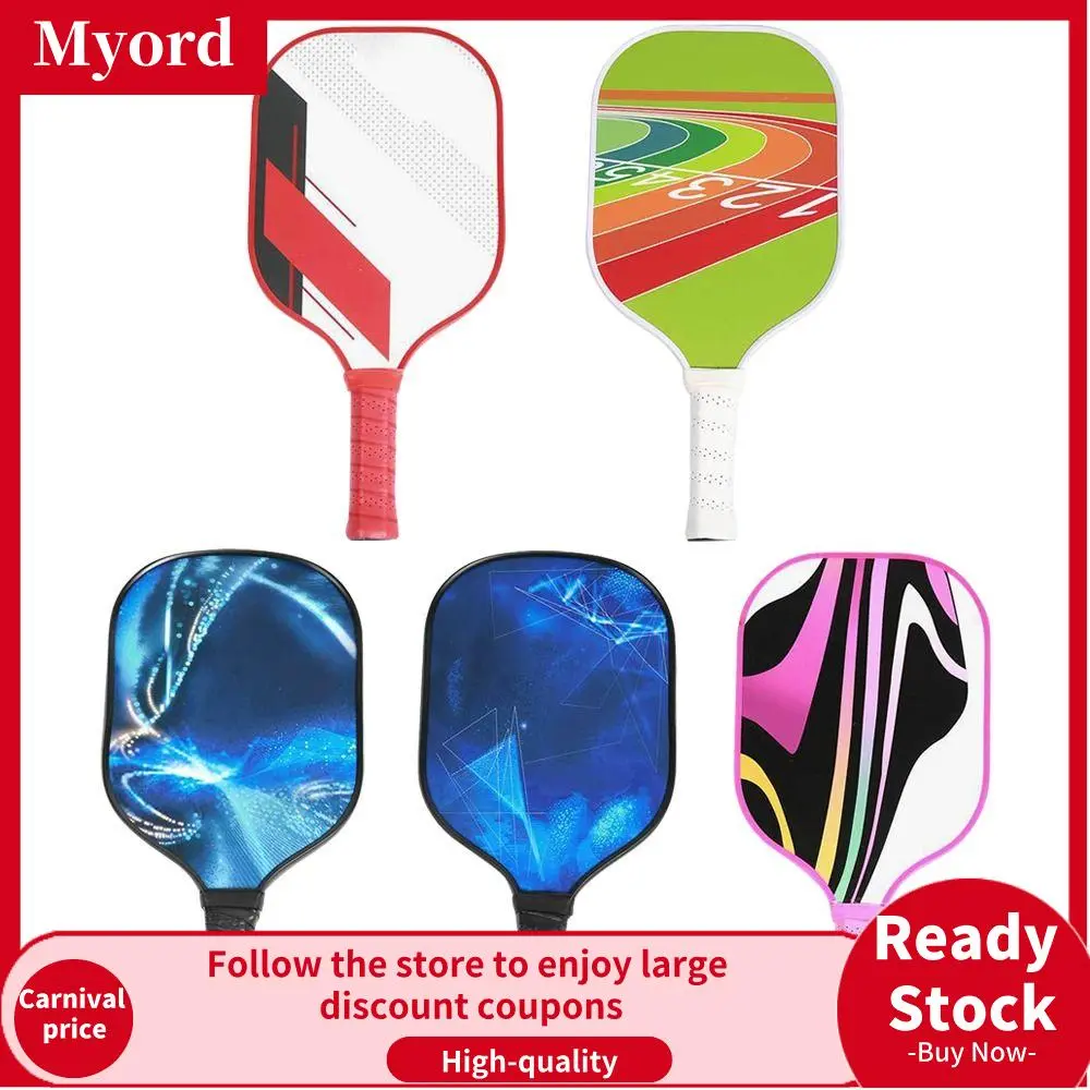 Durable Shock-absorbing Pickleball Paddle Rebound with Non-slip Handle Pickle Ball Rackets Personality Pattern Lightweight Pickleball Bat for Women Men