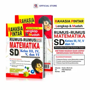Buku Rumus Matematika SD / Rahasia Pintar Rumus-Rumus Matematika SD Kelas III IV V & VI / Giri Utama SIDOARJO - PLM