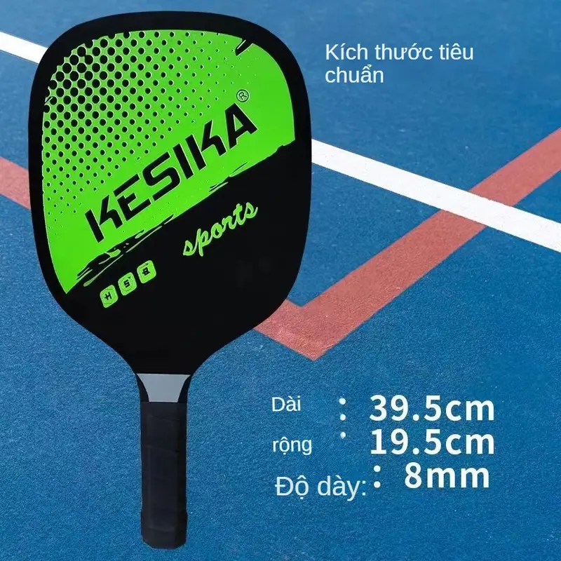 Bộ Vợt  PIckleball Sợi Các Bon Thể Thao Ngoài Trời Vợt Peak ,2 Vợt Kèm 4 Bóng .Vợt Bóng Ném Mỹ 1