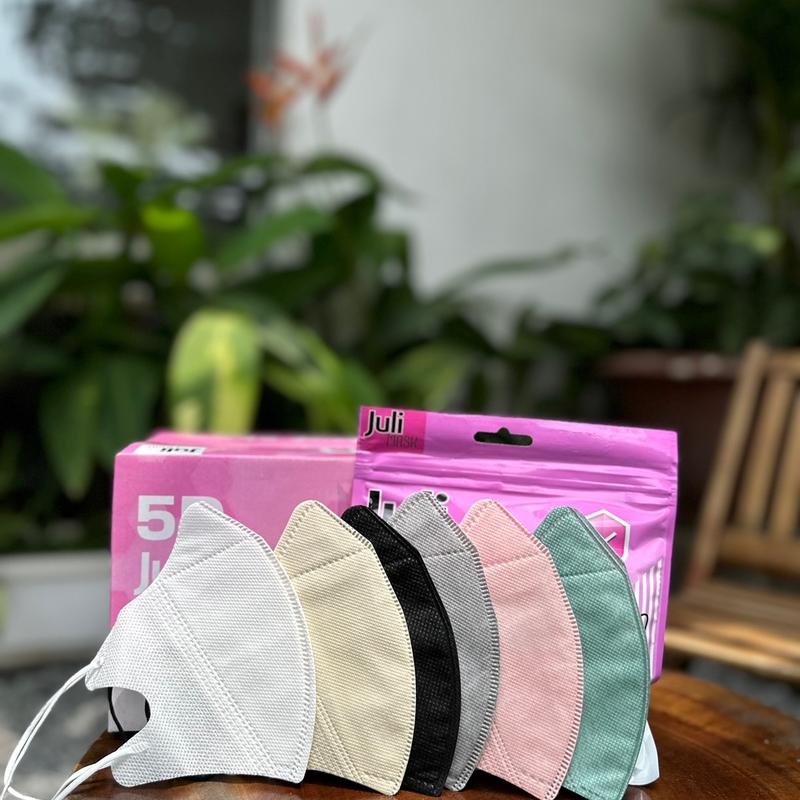 [Giá sỉ ] set 100 chiếc khẩu trang 5D JULI MASK kháng khuẩn, ôm mặt, màu trendy