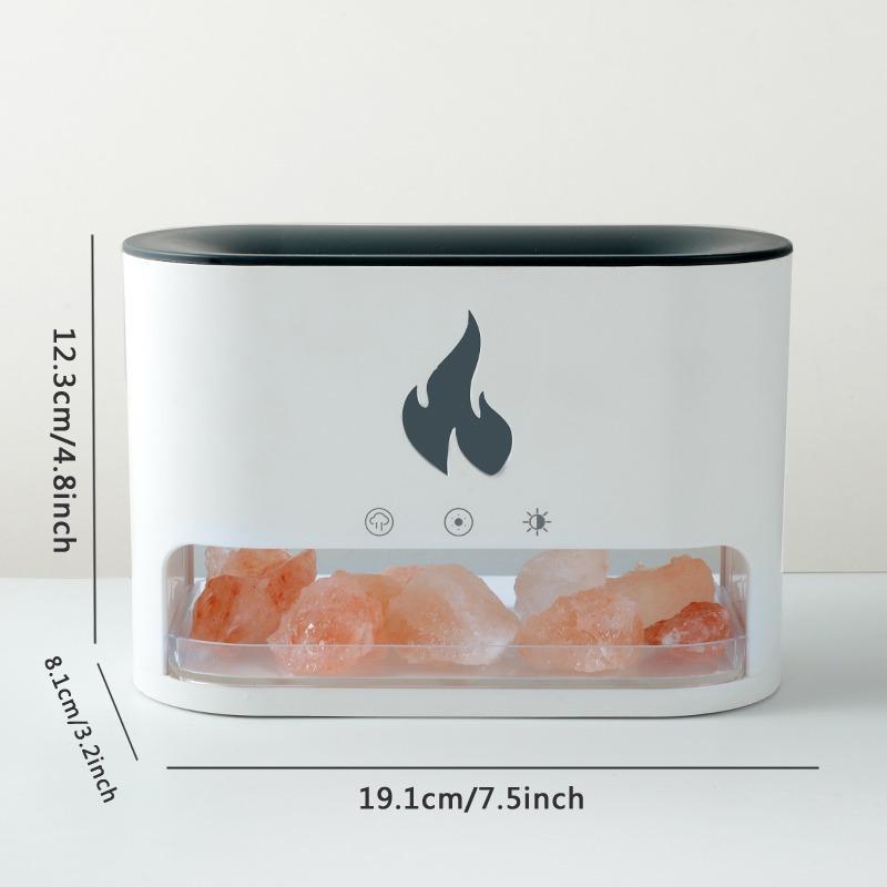 Imitation Flame Aromatherapy Humidifier, Perfume Essential Oil Diffuser, Creative Decorative Volcano Humidifier with Night Light, Air Moisturizer for Home Office, Mother's Day Gift for Mom 1