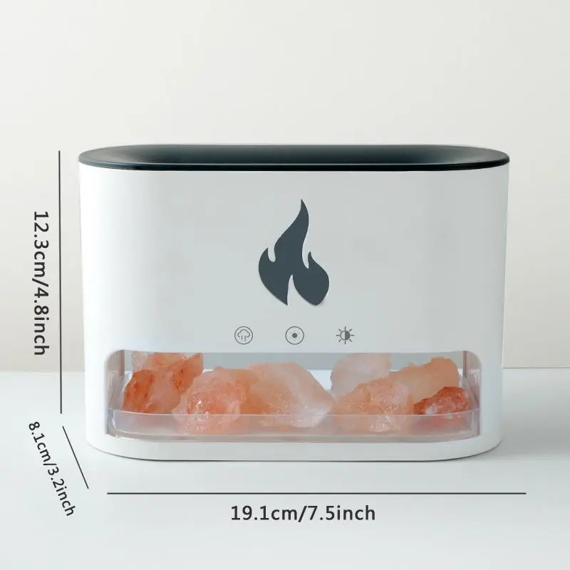 Imitation Flame Aromatherapy Humidifier, Perfume Essential Oil Diffuser, Creative Decorative Volcano Humidifier with Night Light, Air Moisturizer for Home Office, Mother's Day Gift for Mom 1