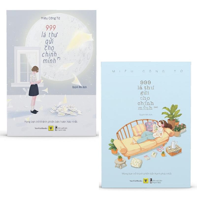  Sách - Combo 999 Lá Thư Gửi Cho Chính Mình  Trọn Bộ 2 Tập  - Bản In Màu Đặc Biệt + Tặng Bookmark 