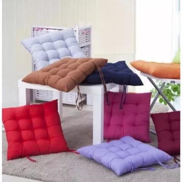 Bantal Alas Duduk Sandaran Kursi Kayu - Aneka Warna 1