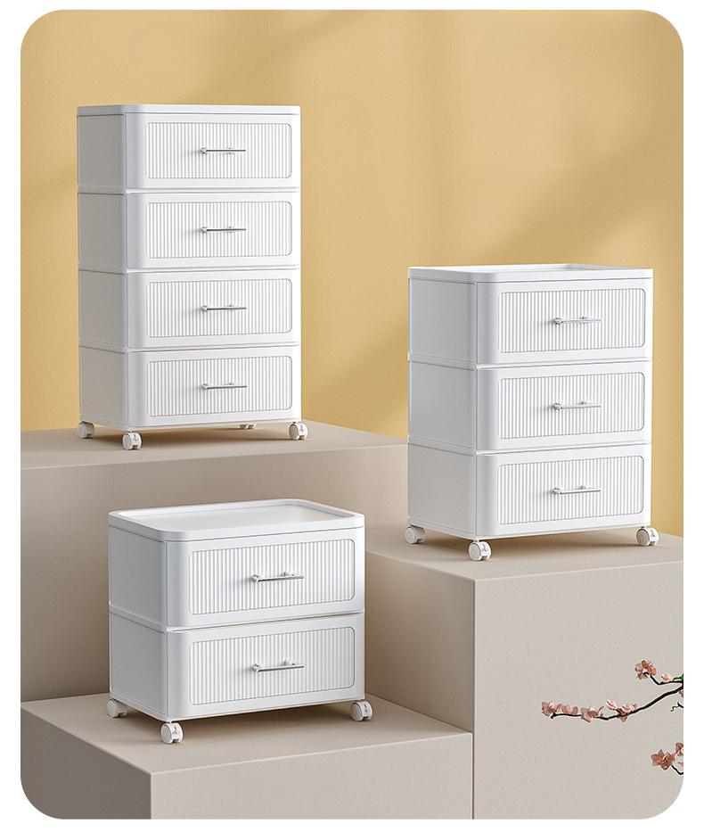 Product Introduction of Multi-Functional Drawer Storage Cabinet Household Storage Cabinet Organizing Cabinet Multi-Layer Toy Snack Movable Storage Rack 10