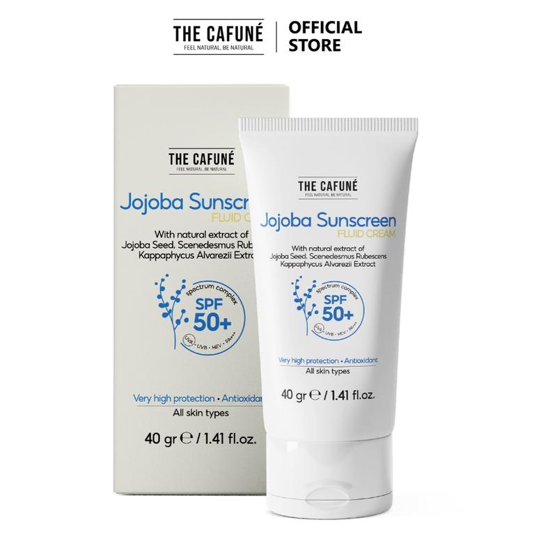 Kem Chống Nắng Jojoba Sunscreen SPF 50+ The Cafuné 40gr Skincare Bảo vệ khỏi ánh nắng mặt trời Vitamin C Sunscreen & Sun Care