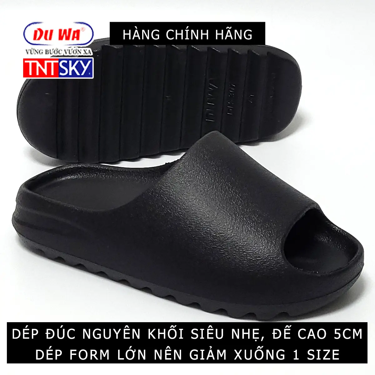 Dép nam đúc liền khối đế cao 5cm siêu nhẹ DUWA - Hàng chính hãng - TT307 Đế Bằng Slipper DéP Slipper DéP