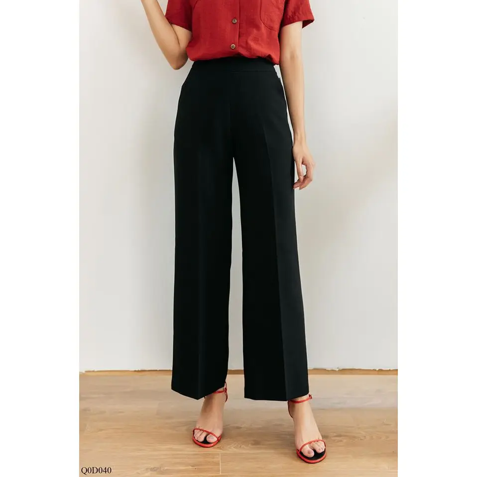 Quần suông ống rộng nữ hàng thiết kế form Hàn Quốc Pants Pants