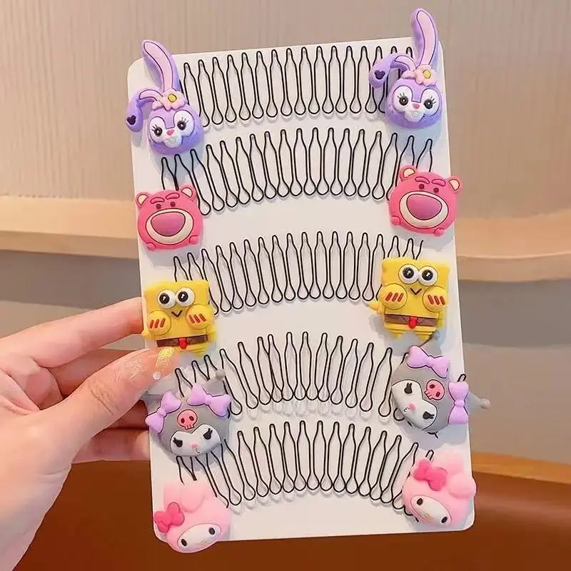 Sanrio Children's Hair Finishing Tool Invisible Back of Head Hair Bun Maker Little Girl Hair Clip Lalala Hair Finishing Comb Hair Accessory