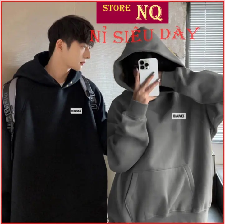 Áo Hoodie Ngoại Nhập Mũ 2 Lớp Có Cúc Bấm Vải nỉ Nhập Siêu Dày . Gắn Mác Cao Su Ngoại . Chất Đẹp Gía Xưởng Menswear Nam thanh lịch to & cao
