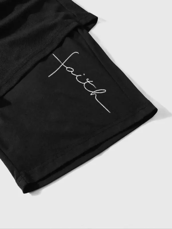 Men's Letter Print Cross & Sword Embroidery Boxer Briefs, Regular Fit Casual Comfy Breathable Underwear for Daily Wear, Men's Underwear for Summer 3