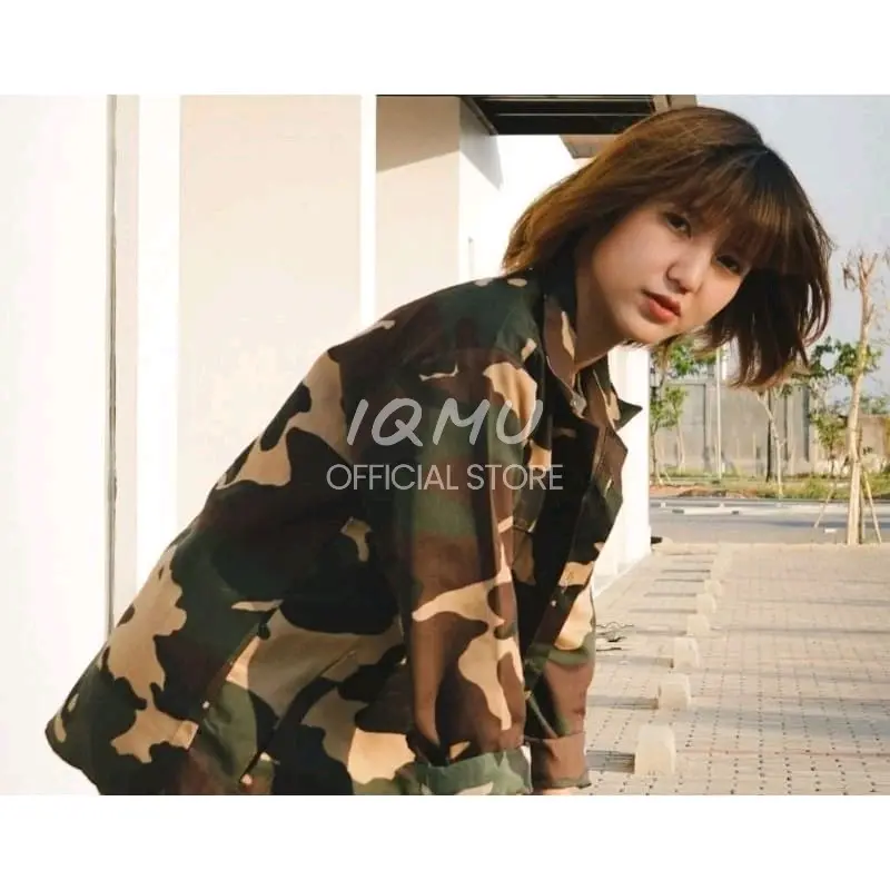 Kemeja Loreng Semi Parka Bahan Kanvas Tr Pria wanita Top  - Jaket Semi Parka - Fashion Terbaru 3