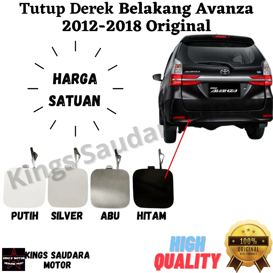 Tutup Derek Belakang Avanza 2012-2018 Original Car