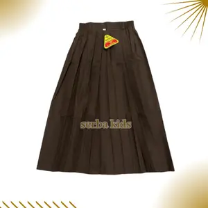 Rok Coklat Pramuka Rempel SD Anak Kelas 1-6 Sd Bunga Polos Fashion