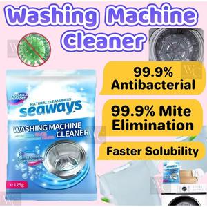 Seaways Serbuk Pembersih Mesin Basuh Antibakteria Penghapusan Kotoran Penghilang Bakteria Bau Penanggal Keladak Pewangi Berkuasa Tahan Lama Oksigen Aktif Pensterilan Automatik Sisa Sabun Penyegar Drum Mesin Basuh Formula Efektif Washing Machine Cleaner