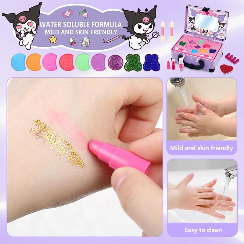 Product Introduction of Girls Cosmetics Makeup Pretend Toy Kit Portable Make Up Washable Play Makeup Toys For Children Kids  Gift Toys 26