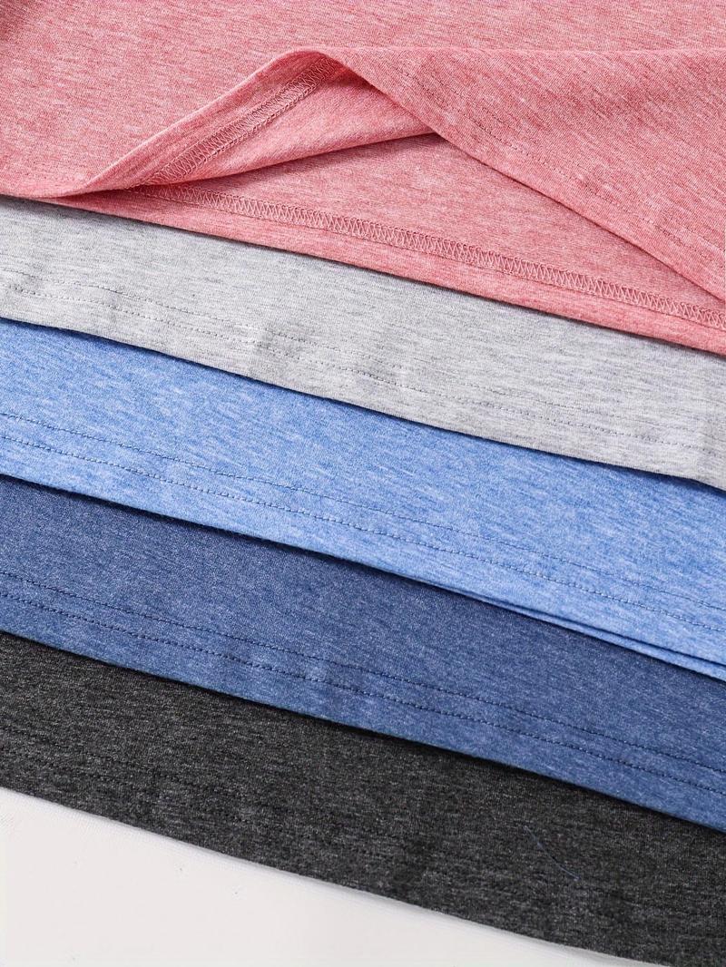 Product Introduction of Boys' Plain Round Neck Tee, Casual Short Sleeve Crew Neck T-Shirt for Summer, Kids Clothes for Daily Wear 4