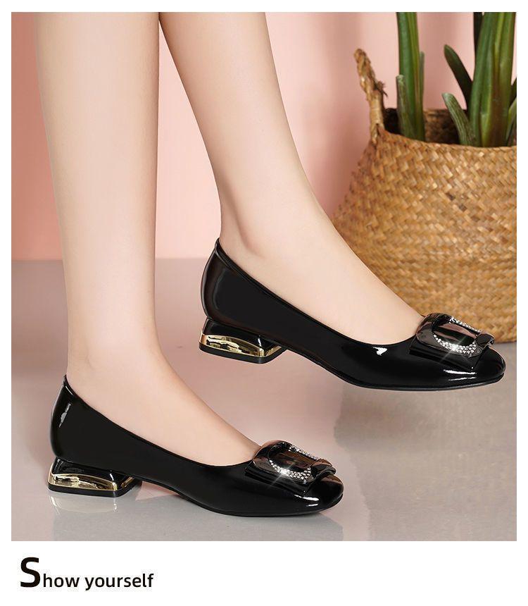Product Introduction of Giày Nữ, Cỡ Lớn (35-43), Giày Lười, Đế Thấp, Da, Giày Cao Gót Mũi Vuông, Giày Đi Làm, Thích Hợp Cho Bàn Chân Rộng Và Béo, Có Cỡ 41, 21