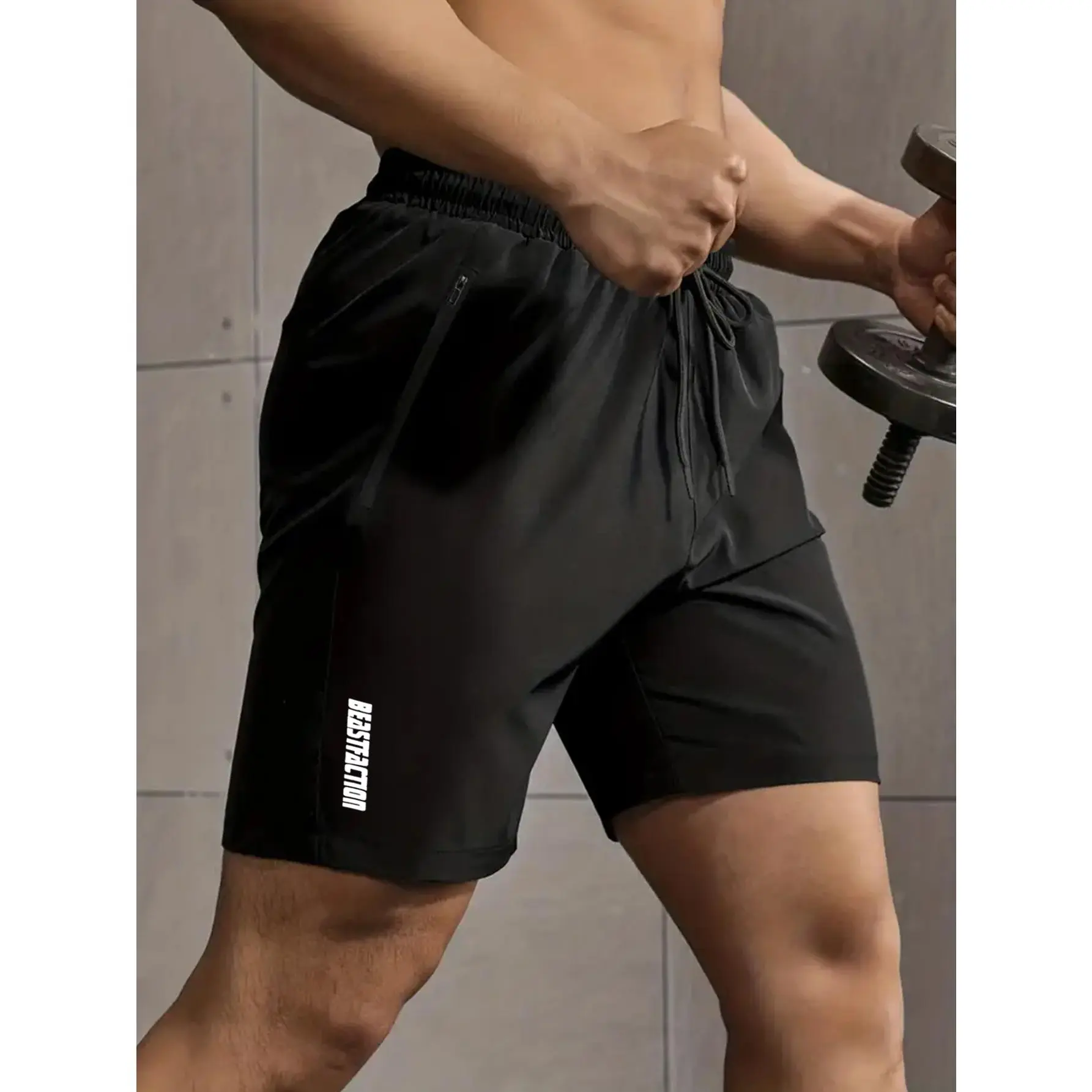 Men's Athletic Shorts: Four - way Stretch, Quick - dry, Ideal for Summer, Beach, Basketball, Running, Training and Swimming