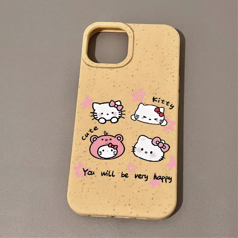 Ốp Điện Thoại, Cá Nhân Hóa, Họa Tiết Hello Kitty Loopy Ngôi Sao Màu Hồng, Tương Thích Với IPhone 15 13 14 16 12 11 X XR Xs Max 7 / 8 Plus Se2020, Làm Bằng Silicon, Chống Sốc Và Rơi, Vỏ Bảo Vệ 5