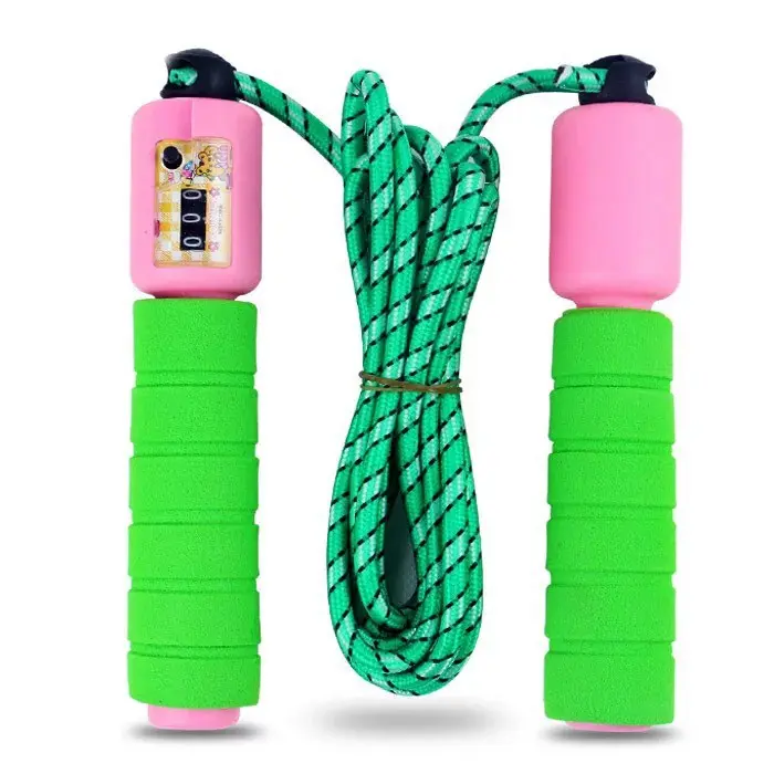 ICS10 Promo Tali Skipping Skiping Lompat Tali Jump Rope dengan Penghitung Digital Loncatan Counter Soft Handle Cod Happy Shopping 4