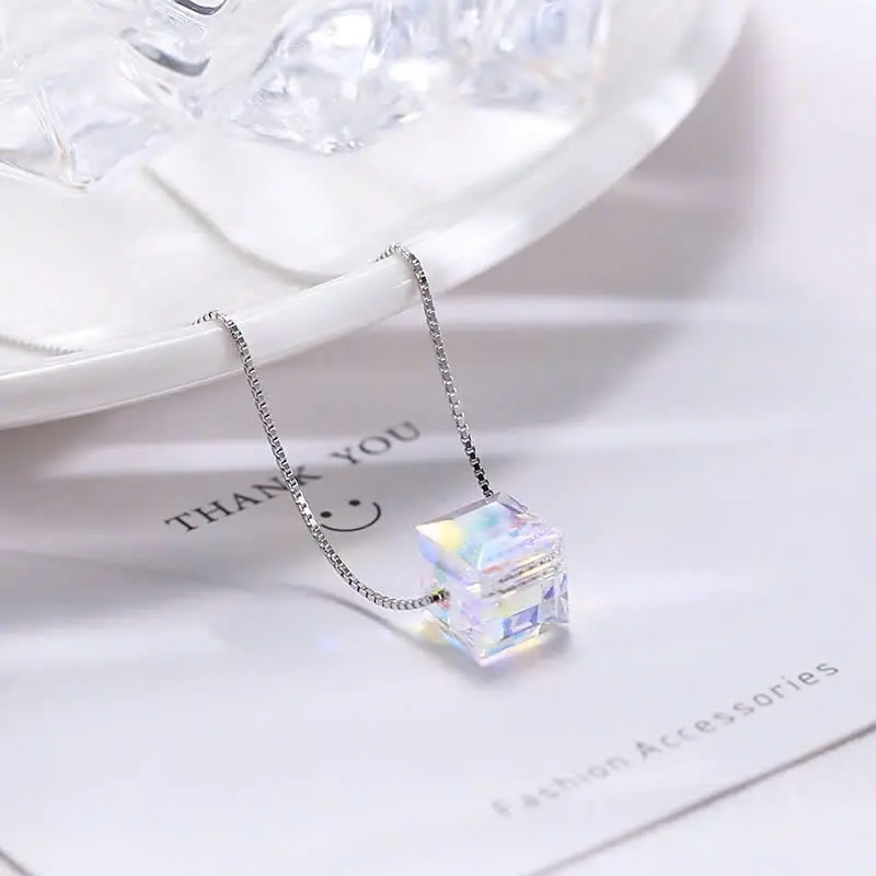 QMJ STORE - Q49 Dây chuyền CẦU VỒNG PHALE 7 màu lấp lánh, dây rút bạc nữ đẹp thời trang phụ kiện trang sức bạc 925 cao cấp NT15 4