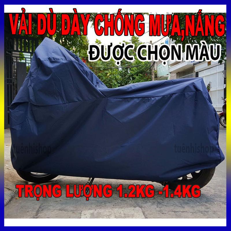Trùm xe máy, bạt phủ xe máy VẢI DÙ DÀY cao cấp