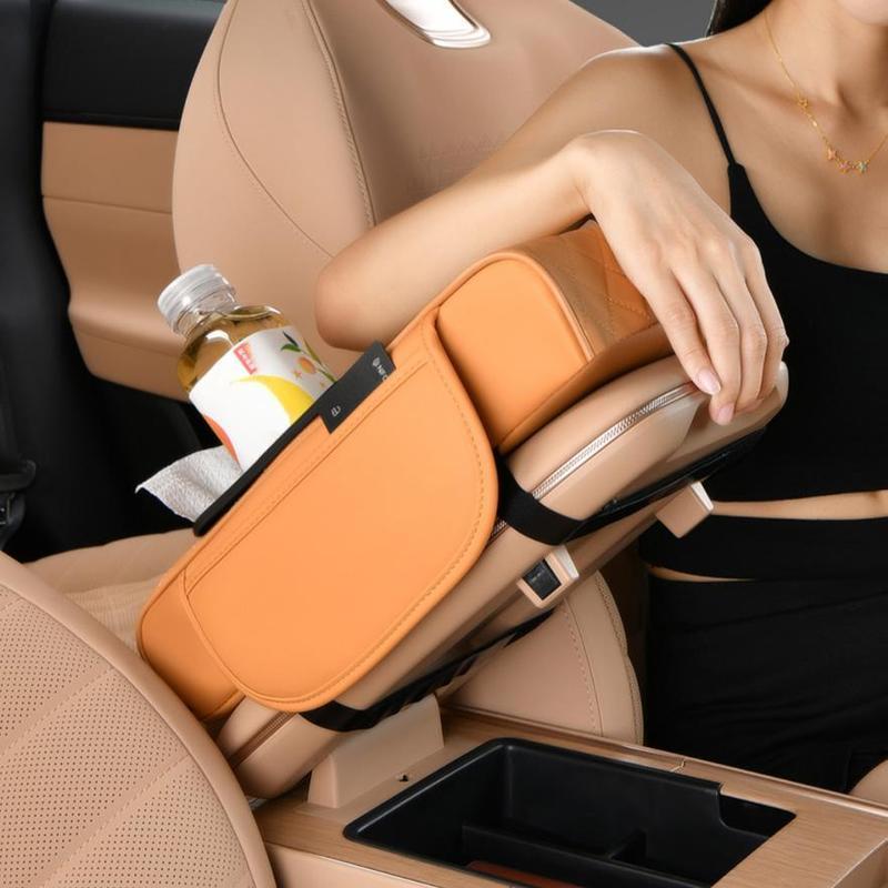 Product Introduction of Car Armrest Box Storage Bag, Multifunctional Car Armrest Box Mat, Car Tissue Box, Central Elbow Heightening Mat, Car Interior Accessories 3