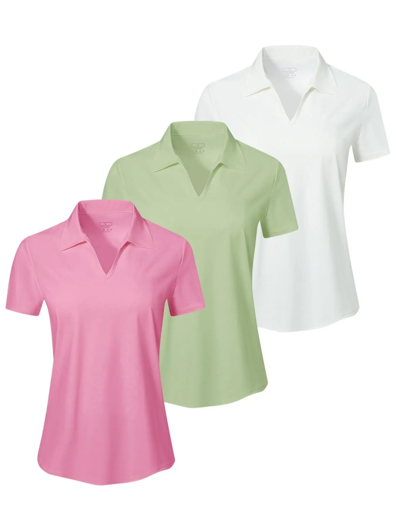 Women's Solid Color   Polo Shirt, Casual Breathable Short Sleeve Top for Daily Wear, Ladies Clothes for All Seasons