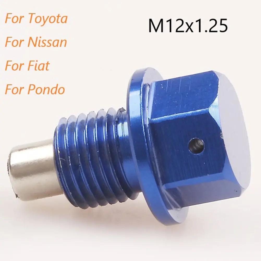 Oil Pan Screw Magnetic M12x1.25 Oil Change Pan Replacement Washer Accessories Aluminum Alloy For Toyota High Quality