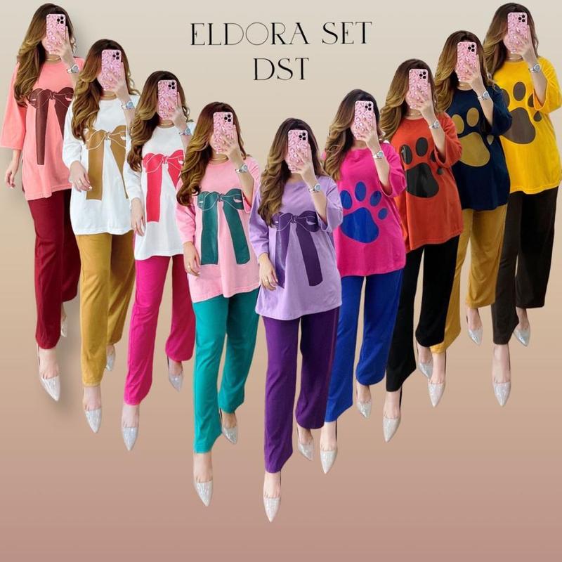 Product Introduction of Ready Stock Oneset One Set Setelan Wanita Viral Eldora by DST Collection Original 0
