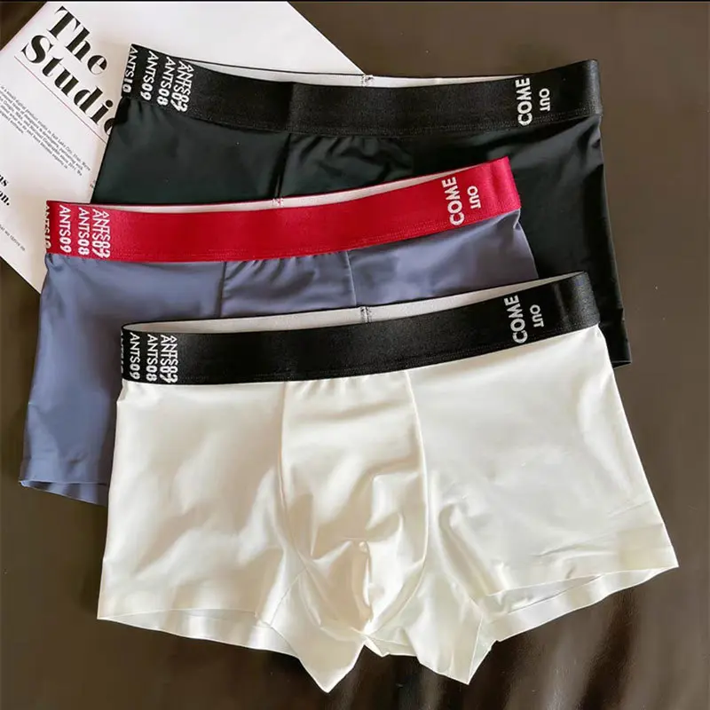Đồ Lót Lụa Lạnh Mỏng Mùa Hè, Quần Đùi Boxer Bé Trai, Hợp Xu hướng, Hàng Mới Về, Cảm Giác Mượt Mà Và Ngầu Đẹp Trai Và Ngầu