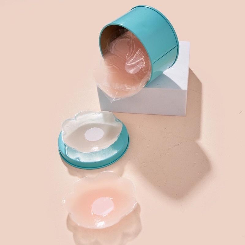 Miếng dán ngực silicone siêu dính chống nước dùng được nhiều lần VANISA DMAT12 Nữ Women Tim Sen Cao Su 6