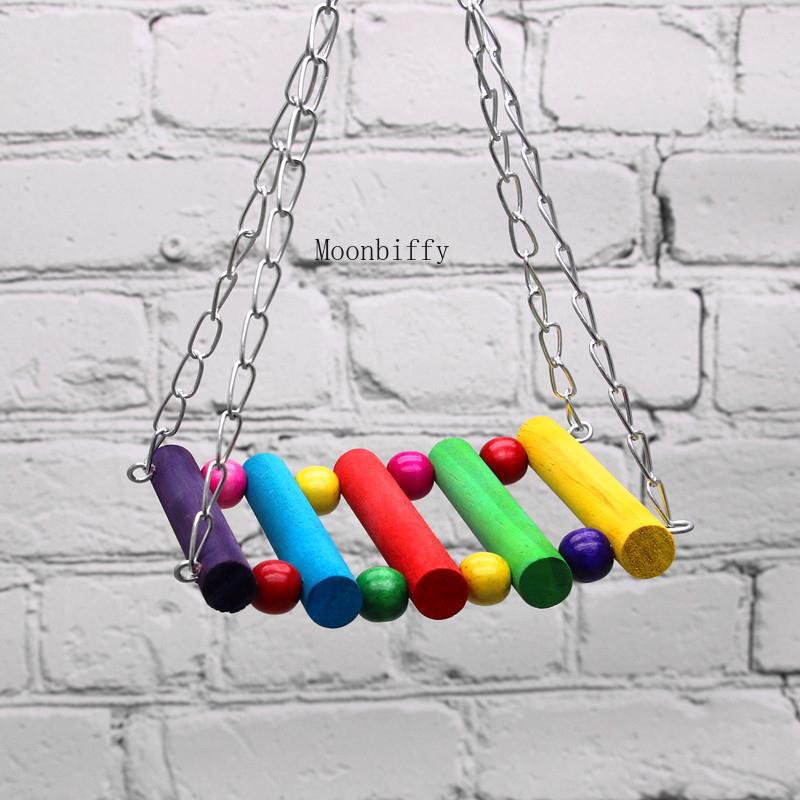 Birds Toy Pet Bird Parrot Parakeet Budgie Cockatiel Cage Hut Nest Papegaaien Speelgoed Hammock Swing Hanging Toy Pet Supplies 5