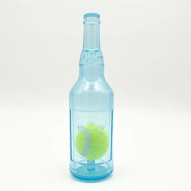 Interactive Dog Toy with Water Bottle, 1 Count Chew Toy for Aggressive Chewers, Squeaky Tennis Ball, Suitable for Small and Medium-sized Dogs 5