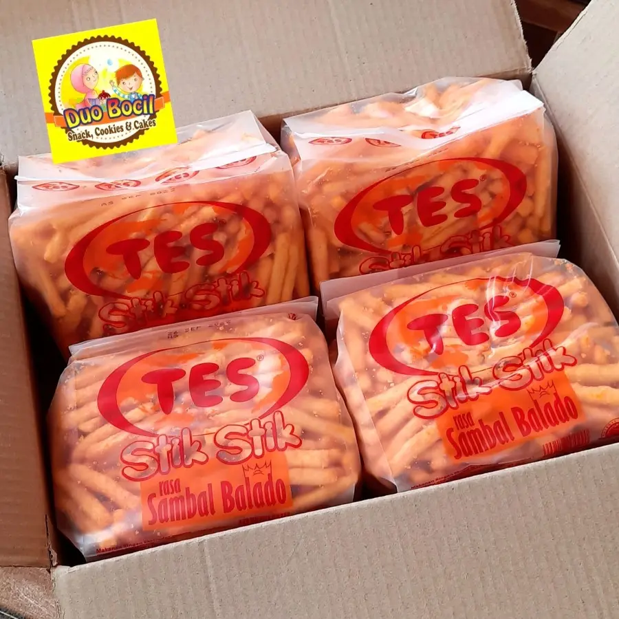 Stik TES rasa Sambal Balado 200 Gram / Stik Pedes - Duo Bocil Snack
