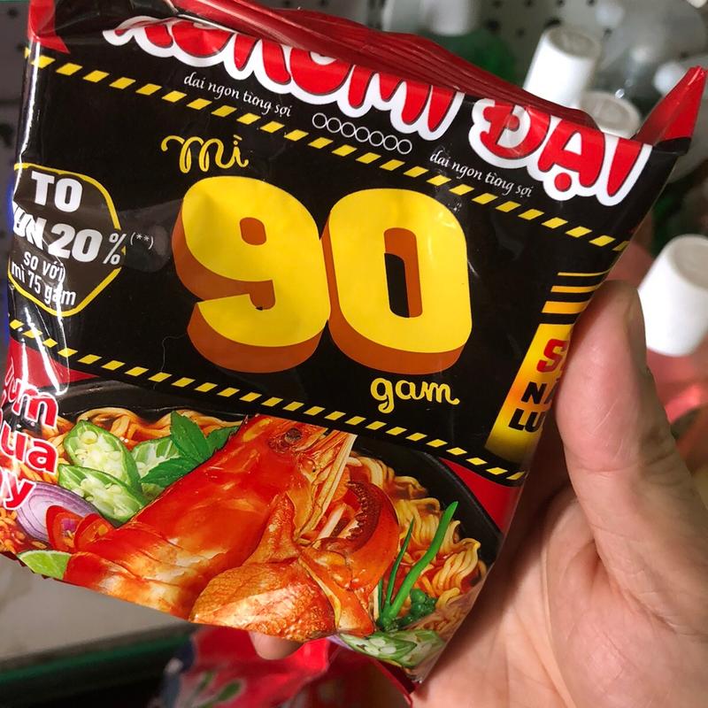 Thùng mì tôm kokomi đại 90 gram tôm chua cay,thùng 30 gói Vị Chua