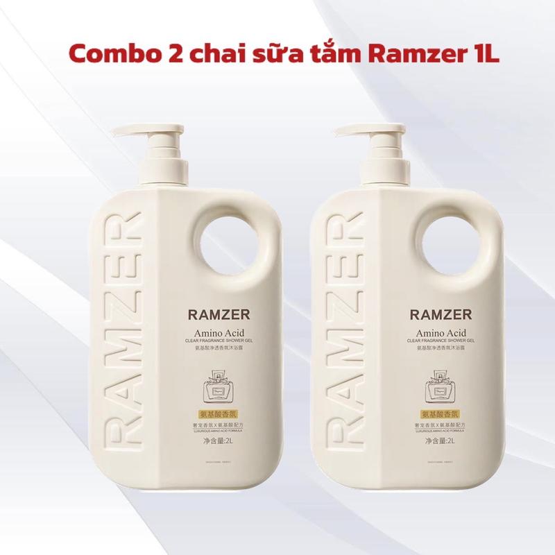 Combo 2 Chai Sữa Tắm Hương Nước Hoa Ramzer 1L Lưu Hương Lâu