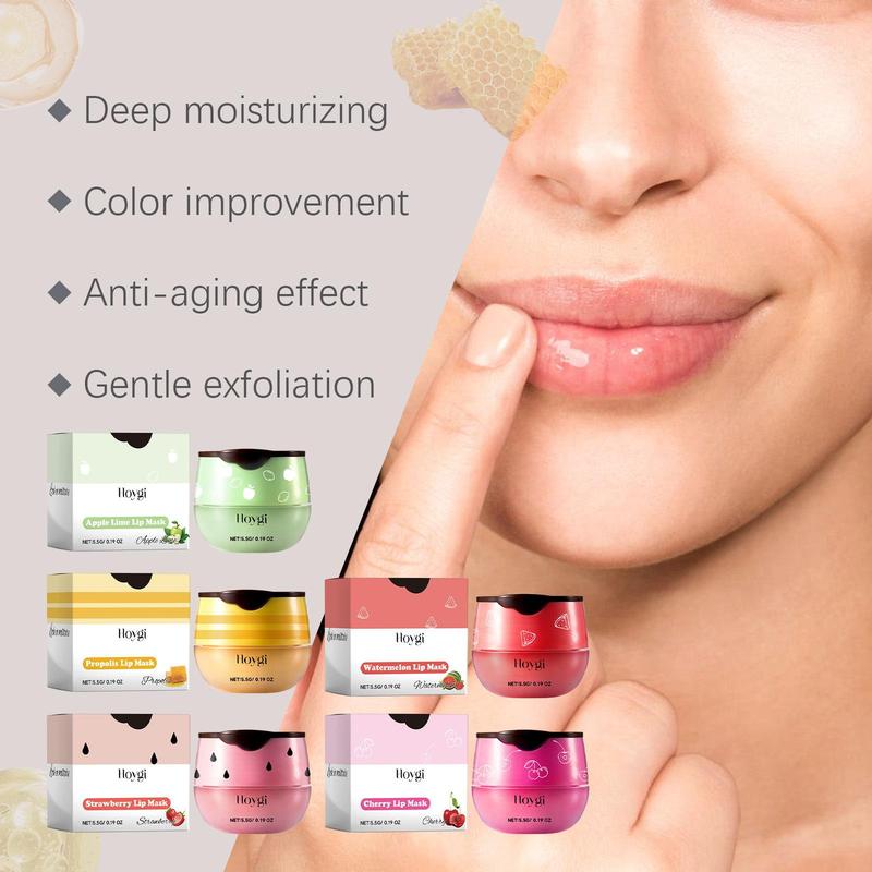 Product Introduction of Moisturizing Lip Mask, 6 Counts/set Hydrating Lip Care Mask, Lip Moisturizer, Plumping Lip Balm, Lip Care Product for Women & Girls 2