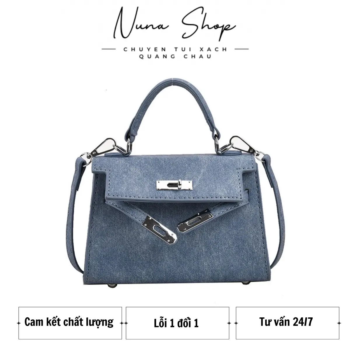 TÚI JEANS SZ 19 Túi xách nữ Túi sz 19 chất liệu jeans phong cách sang chảnh dạo phố Bag Da