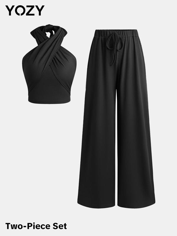 Fashion Elegant Solid Split Joint Flounce V Neck Tops Fashion Elegant Solid Split Joint Flounce V Neck Tops